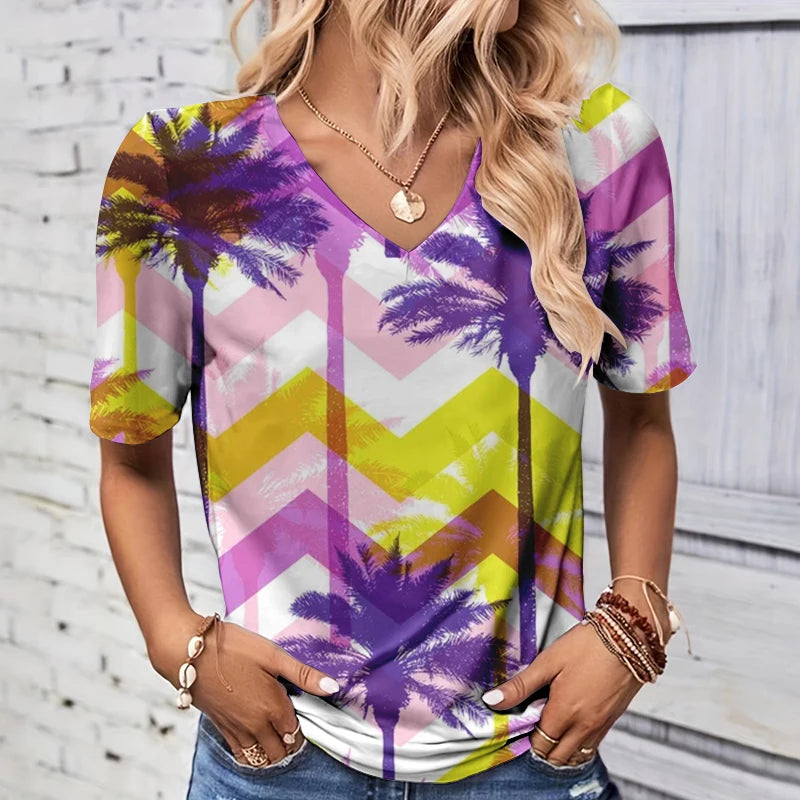 Freya™ | Summer Coconut Tree T-shirt