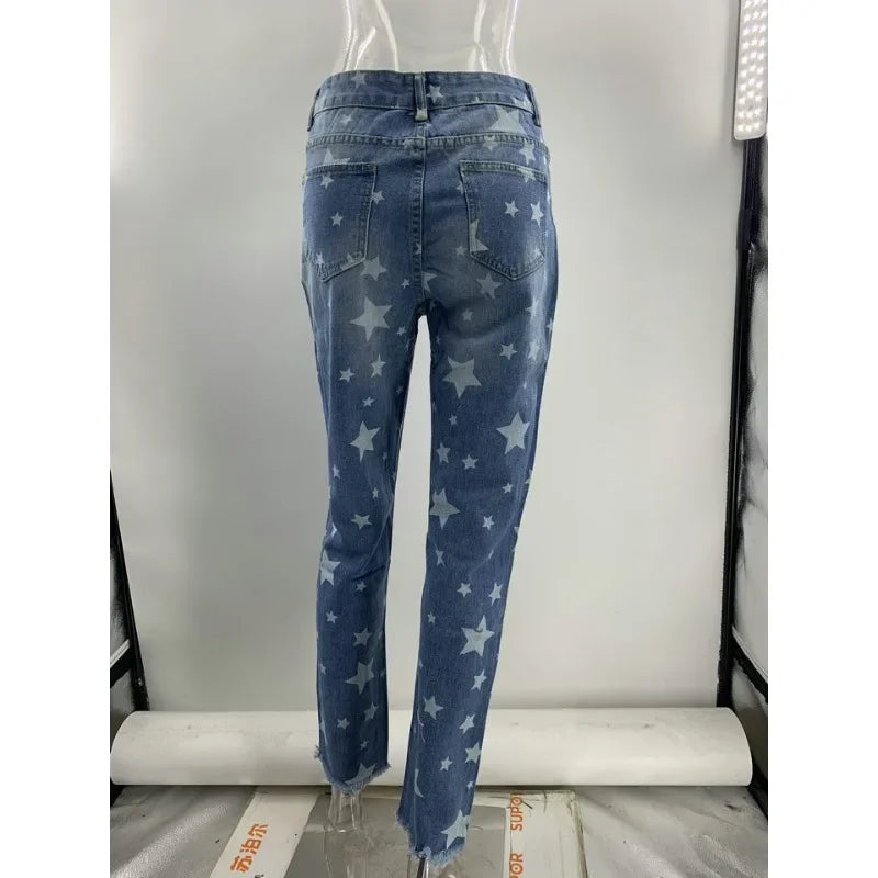 Lisa™ | Washed Denim Broek