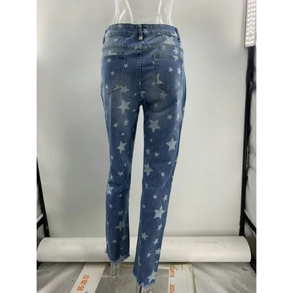 Lisa™ | Washed Denim Broek