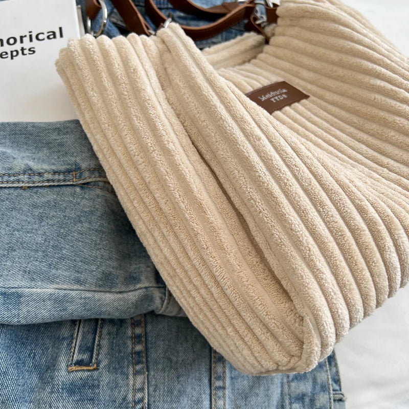 Felicia™ | Corduroy Tote Bag