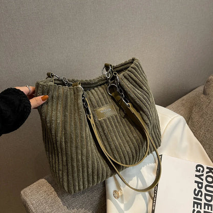 Felicia™ | Corduroy Tote Bag