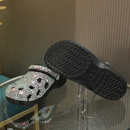 Zora™ | Slippers met Rhinestone Decoratie
