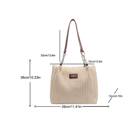 Felicia™ | Corduroy Tote Bag