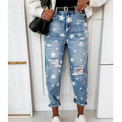 Lisa™ | Washed Denim Broek