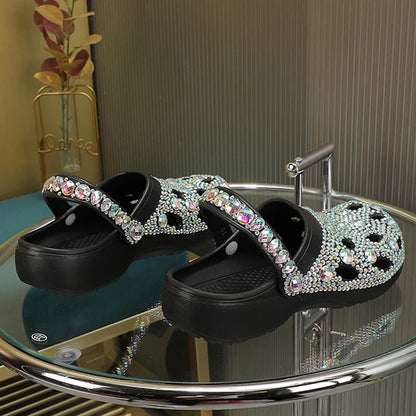 Zora™ | Slippers met Rhinestone Decoratie